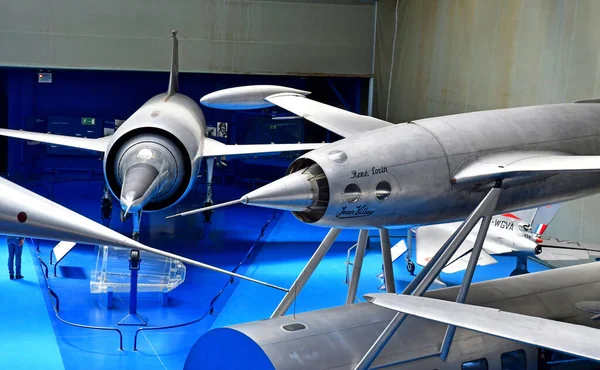 Бурже Франция Июля 2021 Года Самолеты Leduc Воздушно Космическом Музее — стоковое фото