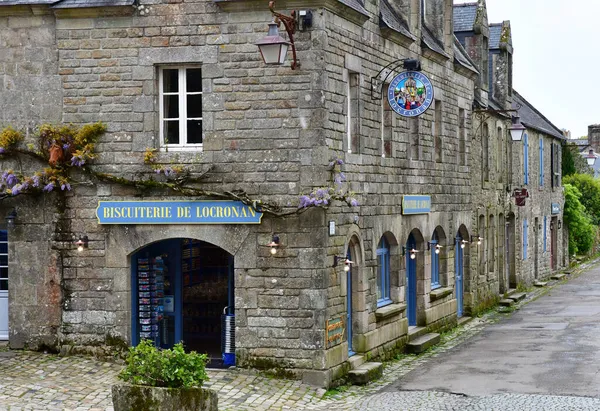 Locronan France May 2021 Bisokie Shop Picturesque Old Village — 图库照片
