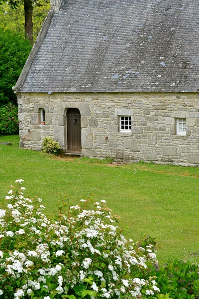 Locronan Francia Maggio 2021 Pittoresco Borgo Antico — Foto Stock