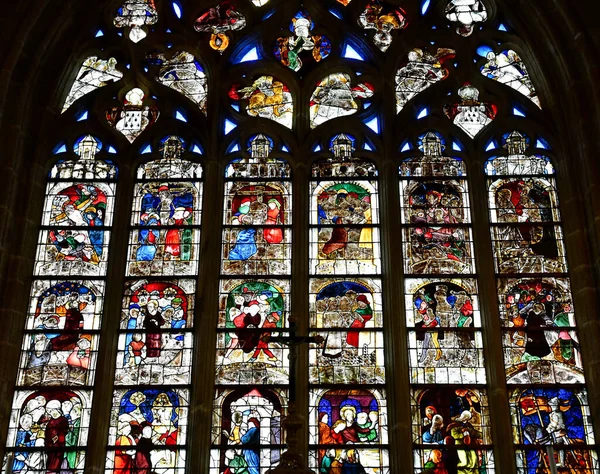 Locronan França Maio 2021 Igreja São Ronão — Fotografia de Stock