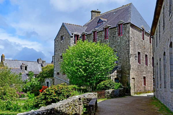 Locronan França Maio 2021 Pitoresca Aldeia Velha — Fotografia de Stock