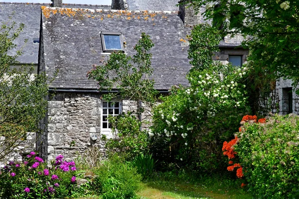 Locronan Francia Mayo 2021 Pintoresco Pueblo Antiguo — Foto de Stock