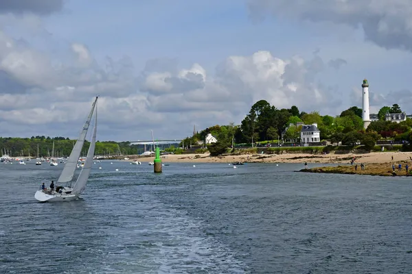 Benodet Francia Mayo 2021 Vista Ciudad Desde Costa — Foto de Stock