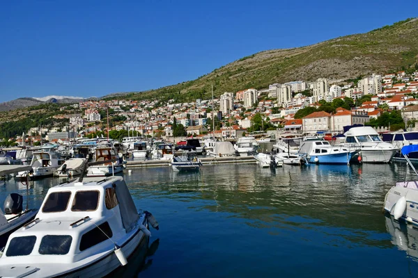 Dubrovnik Kroatië September 2021 Nieuwe Haven — Stockfoto