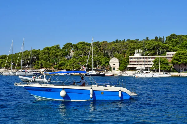 Hvar クロアチア 2021年9月3日 絵のように美しい旧市街 — ストック写真