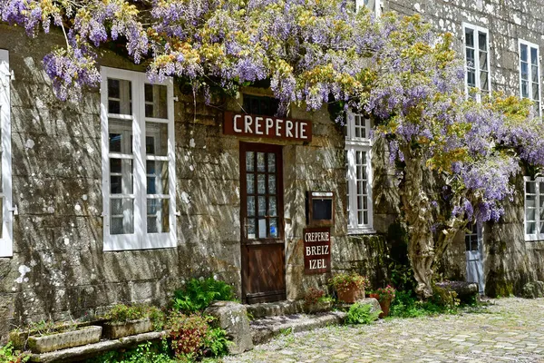 Locronan França Maio 2021 Pitoresca Aldeia Velha — Fotografia de Stock