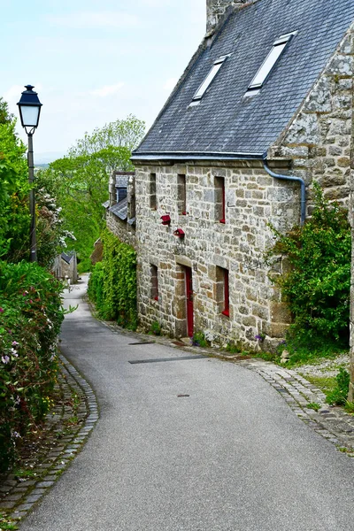 Locronan Francia Maggio 2021 Pittoresco Borgo Antico — Foto Stock