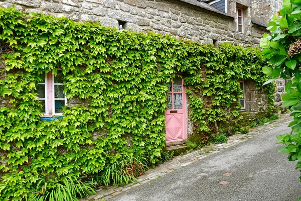 Locronan Francia Mayo 2021 Pintoresco Pueblo Antiguo — Foto de Stock