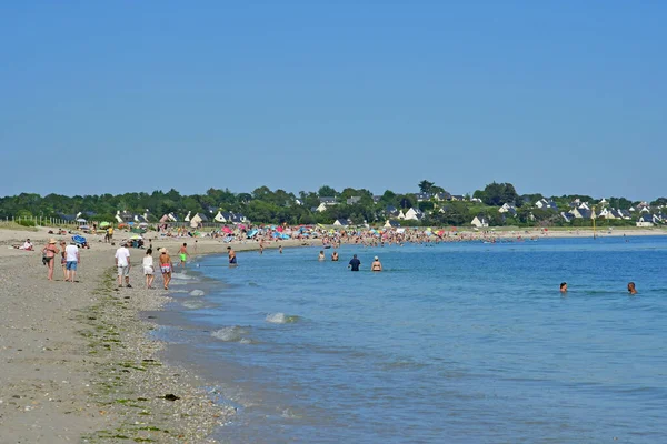 Sarzeau Francja Czerwiec 2021 Plaża Suscinio — Zdjęcie stockowe