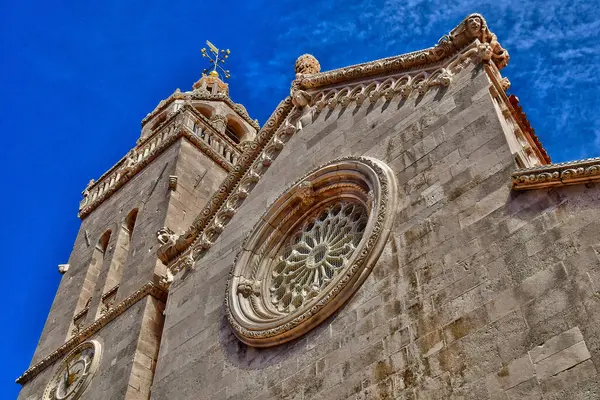 Korcula Kroatië September 2021 Kathedraal Saint Marc — Stockfoto