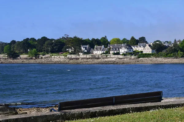 Combrit Sainte Marine Frankrijk Mei 2021 Het Uitzicht Stad Vanuit — Stockfoto