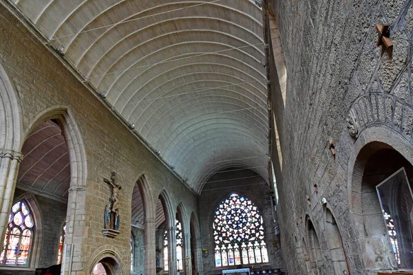 Pont Abbe Frankrijk Mei 2021 Kerk Notre Dame Des Carmes — Stockfoto