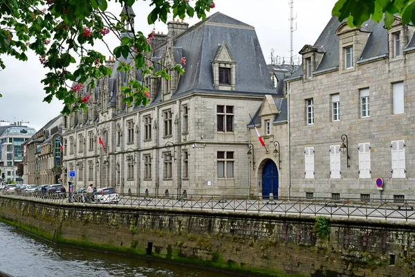 Quimper Francia Mayo 2021 Prefectura Casco Antiguo Ciudad —  Fotos de Stock