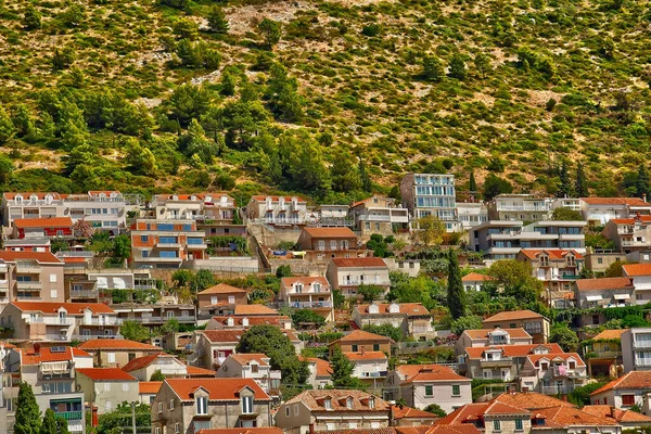 Dubrovnik Croácia Setembro 2021 Bairro Perto Novo Porto — Fotografia de Stock