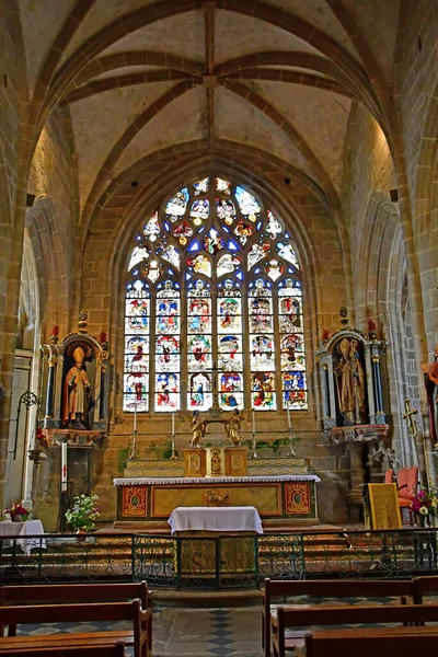 Locronan Francia Mayo 2021 Iglesia San Ronan —  Fotos de Stock