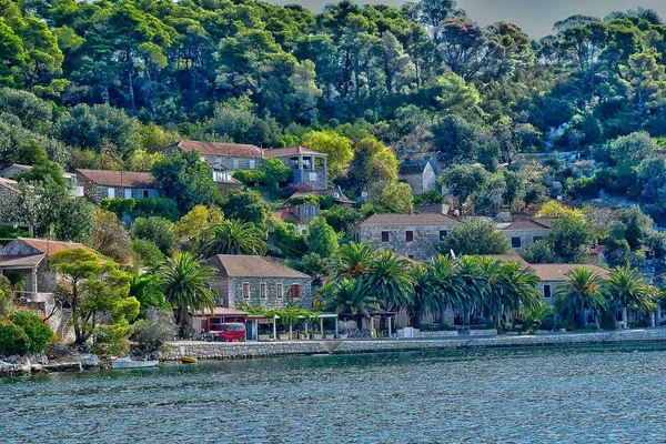 Mljet Adası Hırvatistan Eylül 2021 Yazın Pitoresk Ada — Stok fotoğraf