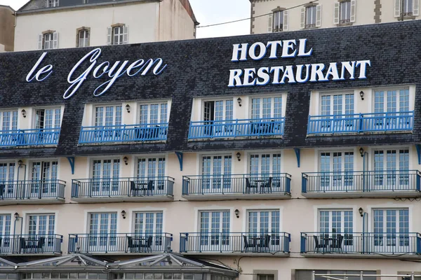 Audierne França Maio 2021 Restaurante Hotel — Fotografia de Stock