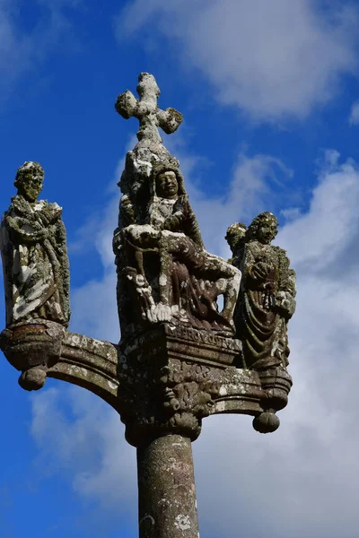 Plovan França Maio 2021 Calvário Perto Igreja Saint Gorgon — Fotografia de Stock