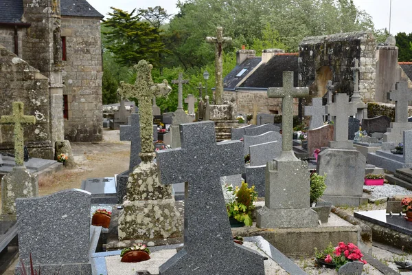 Primelin Fransa Mayıs 2021 Saint Tugen Kilisesi Yakınlarındaki Mezarlık — Stok fotoğraf