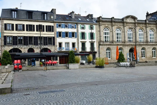 Quimper França Maio 2021 Pitoresco Centro Histórico Cidade — Fotografia de Stock