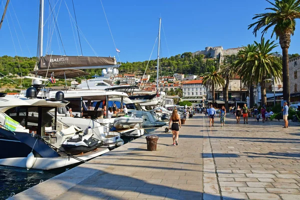 Hvar Croatie Septembre 2021 Vieille Ville Pittoresque — Photo