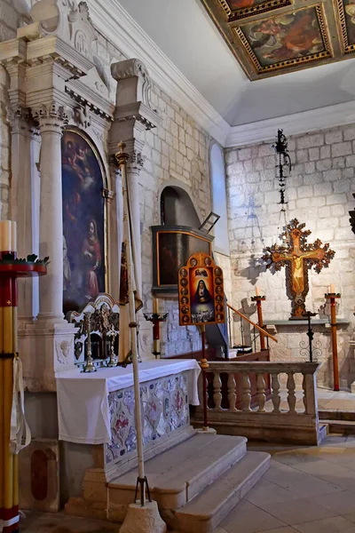 Korcula Croacia Septiembre 2021 Iglesia Svih Svetih — Foto de Stock