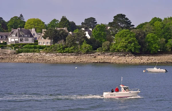 Combrit Sainte Marine Francia Mayo 2021 Vista Ciudad Desde Benodet — Foto de Stock