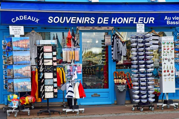 Honfleur Frankrijk September 2019 Een Cadeauwinkel Het Centrum — Stockfoto