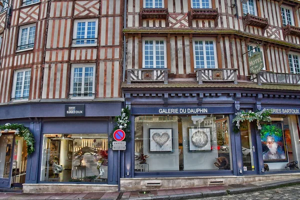 Honfleur Francie Září 2019 Centrum Města — Stock fotografie