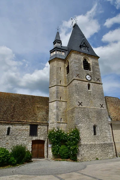 Chaussee Ivry France Juin 2021 Église Saint Blaise — Photo