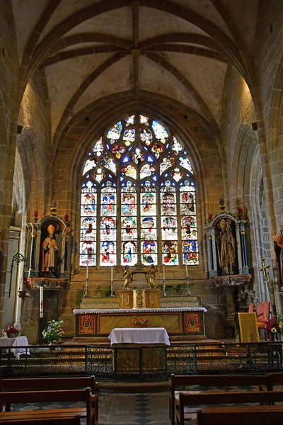 Locronan Francia Mayo 2021 Iglesia San Ronan —  Fotos de Stock