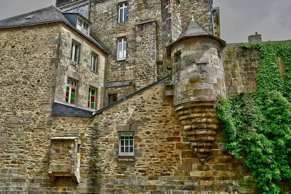 Quimper França Maio 2021 Pitoresco Centro Histórico Cidade — Fotografia de Stock