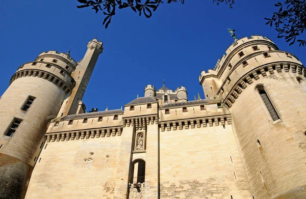 Pierrefonds Francja Kwiecień 2017 Historyczny Zamek Odrestaurowany Przez Eugene Viollet — Zdjęcie stockowe