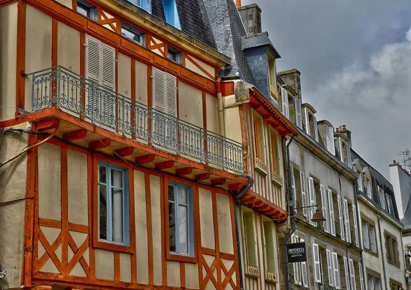 Quimper Frankrijk Mei 2021 Het Pittoreske Oude Stadscentrum — Stockfoto