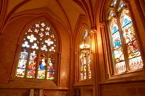 Quimper França Maio 2021 Catedral Saint Corentin — Fotografia de Stock