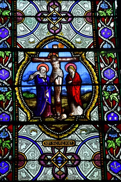 Les Andelys Franciaország 2021 Június Szent Sauveur Templom Petit Andelyben — Stock Fotó