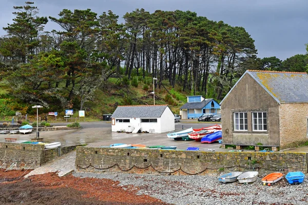 Plouhinec Francia Mayo 2021 Puerto Pors Poulhan — Foto de Stock