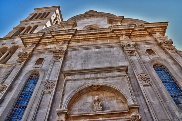 Hvar Croatia September 2021 Saint Etienne Cathedral — Stock Photo, Image