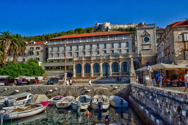 Hvar Κροατία Σεπτεμβρίου 2021 Γραφική Παλιά Πόλη — Φωτογραφία Αρχείου