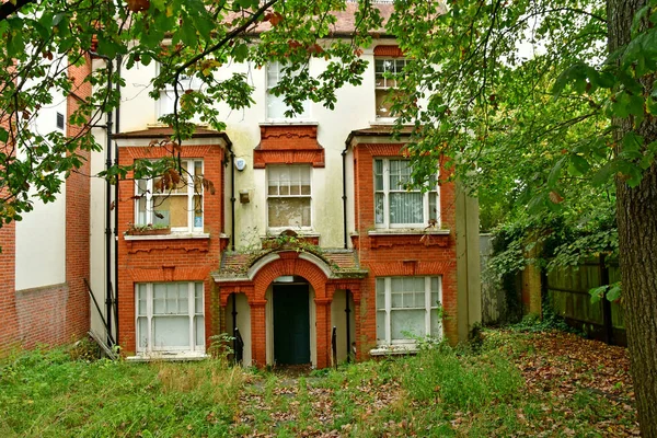 London Hampstead England October 2021 Old Abandoned House Belsize Park — Stock Photo, Image