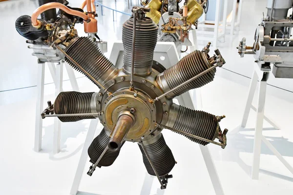 Bourget Франция Июля 2021 Двигатель Gnome Omega Музее Космоса Воздуха — стоковое фото