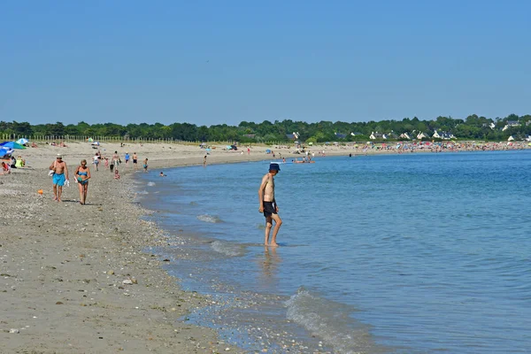 Sarzeau Francja Czerwiec 2021 Plaża Suscinio — Zdjęcie stockowe
