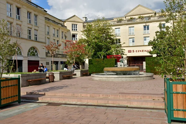 Poissy Francia Septiembre 2021 Plaza República — Foto de Stock