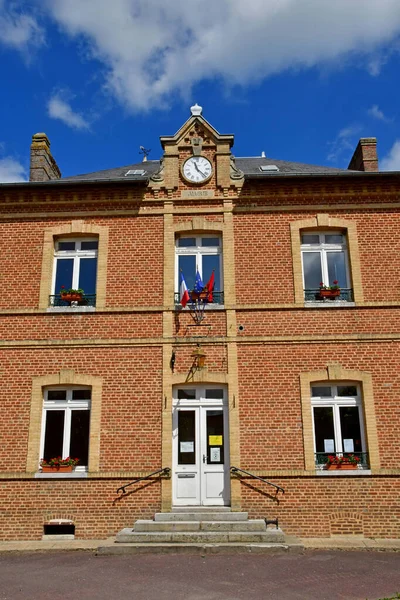 Fresne Archeveque Franciaország 2021 Június Városháza — Stock Fotó