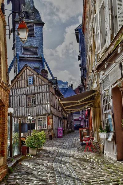 Honfleur Frankrijk September 2019 Het Stadscentrum — Stockfoto