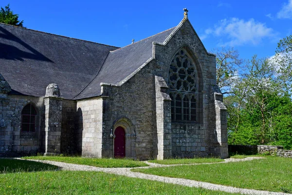Ploneour Lanvern France May 2021 Languivoa Chapel — стокове фото