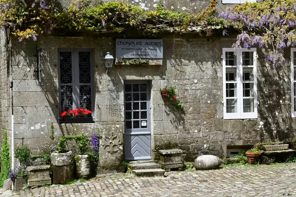 Locronan France Mai 2021 Vieux Village Pittoresque — Photo