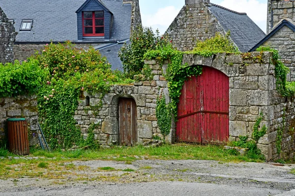 Locronan Francia Maggio 2021 Pittoresco Borgo Antico — Foto Stock