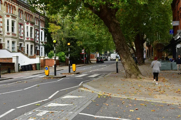 London Hampstead England October 2021 Belsize Park District — 图库照片