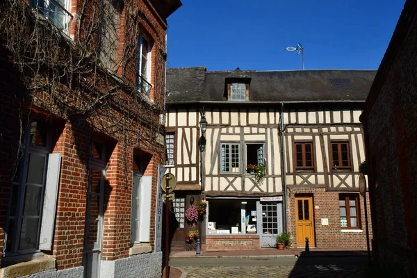 Lyons Foret Frankrike Oktober 2021 Den Pittoreska Byn Normandie — Stockfoto